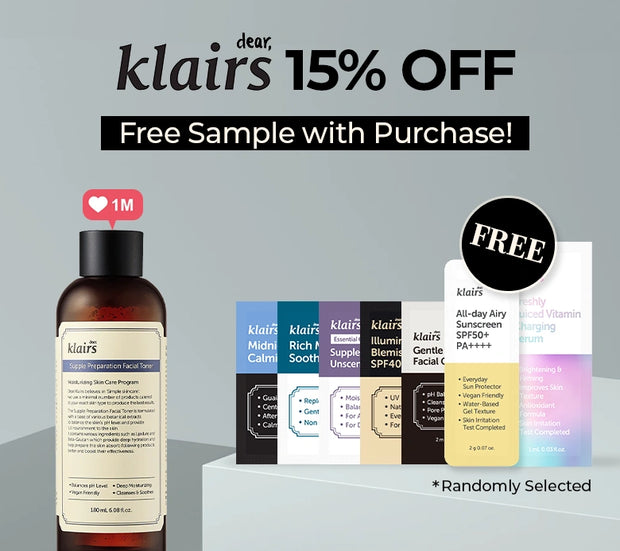 15% off + Free samples
