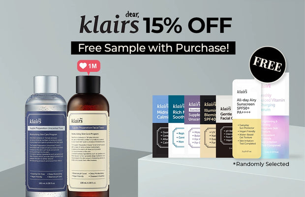15% off + Free samples